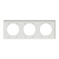 Plaque blanche Schneider Odace Touch 3 postes entraxe 71mm