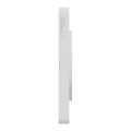Plaque blanche Schneider Odace Touch 4 postes entraxe 71mm