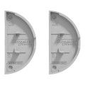 Enjoliveur Seul Aluminium Odace Schneider – pour Double Va-et-Vient, Double Poussoir ou Va-et-Vient avec Poussoir