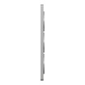 Schneider Odace Touch plaque Alu 3 postes verticaux entraxe 57 mm