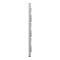 Plaque aluminium Schneider Odace Touch 3 postes verticaux entraxe 57mm