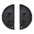 2 Demi-Enjoliveurs Anthracite Odace Schneider Electric - Livré Sans LED