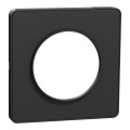 Plaque anthracite Schneider Odace Touch 1 poste