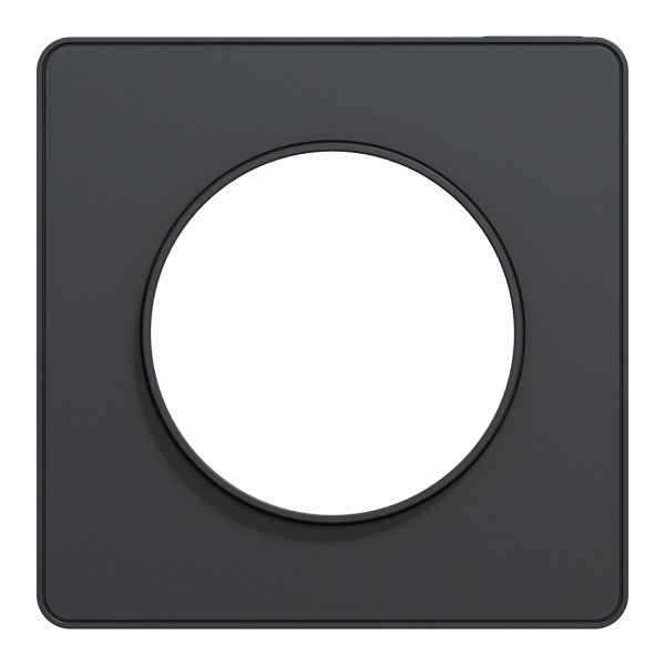 Plaque anthracite Schneider Odace Touch 1 poste