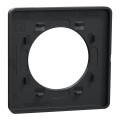 Plaque bronze brossé liseré anthracite Schneider Odace Touch 1 poste
