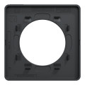 Plaque bronze brossé liseré anthracite Schneider Odace Touch 1 poste