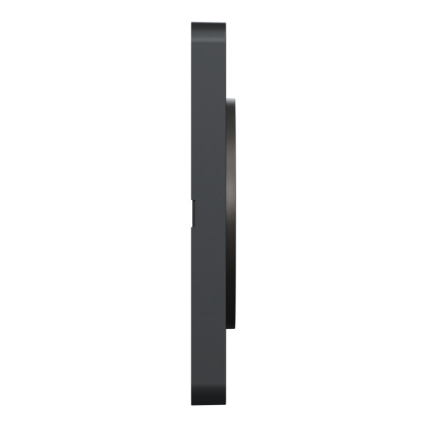 Plaque bronze brossé liseré anthracite Schneider Odace Touch 1 poste