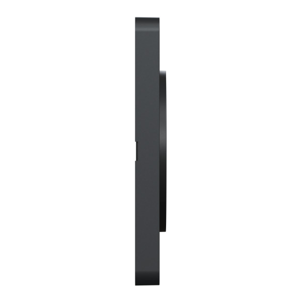 Plaque bois zebrano liseré anthracite Schneider Odace Touch 1 poste