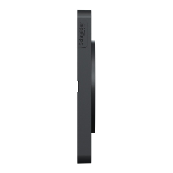 Plaque aluminium brossé Schneider Odace Touch 2 postes entraxe 71mm