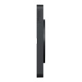 Plaque aluminium brossé avec liseré anthracite Schneider Odace Touch 3 postes entraxe 71mm