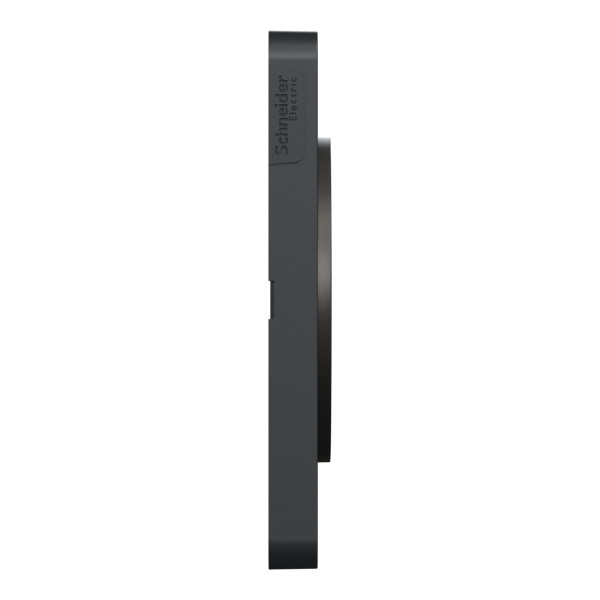 Plaque bronze brossé avec liseré anthracite Schneider Odace Touch 3 postes entraxe 71mm