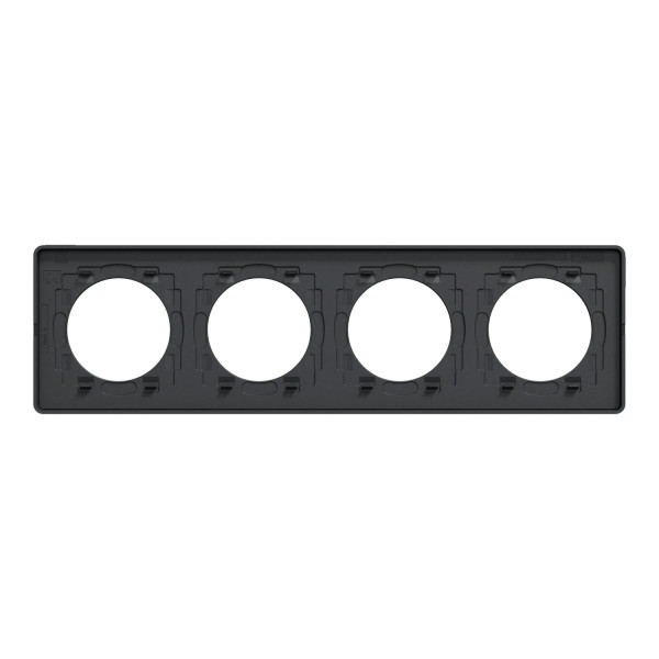 Schneider Odace Touch Plaque Ardoise Avec Liseré Anth. 4 Postes Horiz/vert. Entraxe 71mm