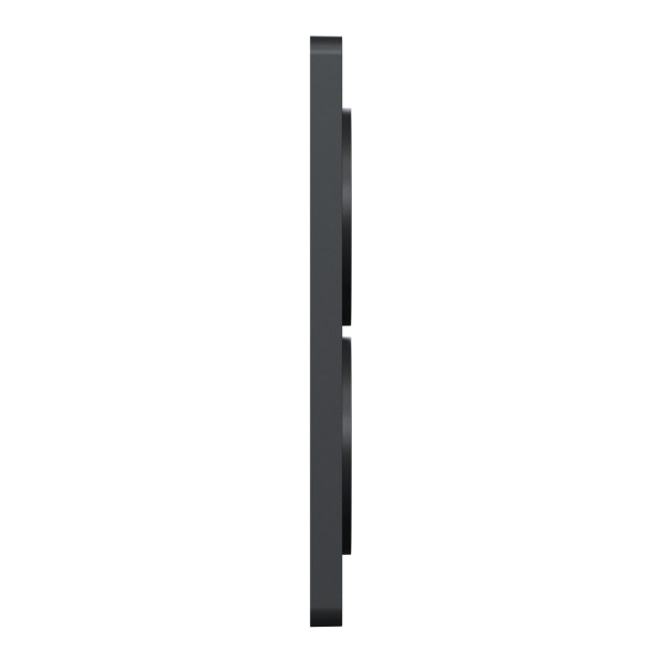 Schneider Odace Touch Plaque Anthracite 2 Postes Verticaux Entraxe 57mm