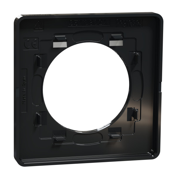 Plaque odace touch 1 poste chene grise
