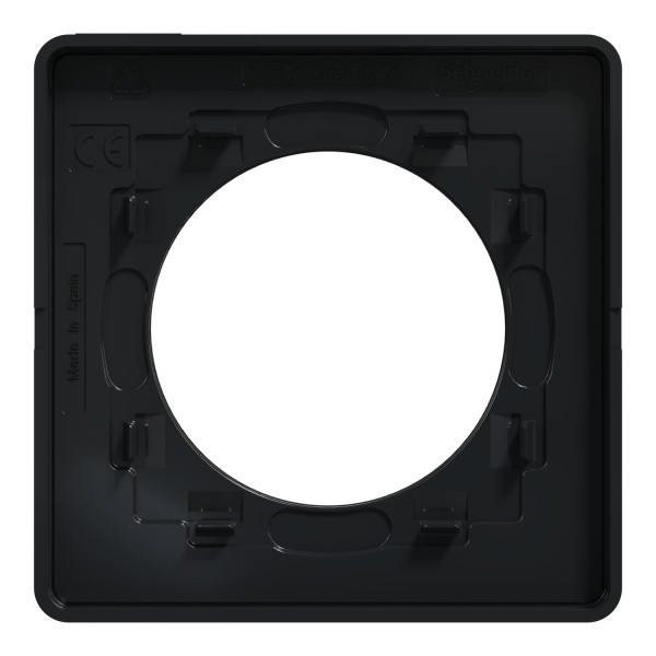 Plaque odace touch 1 poste chene grise