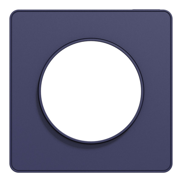 Odace touch- plaque de finition 1 poste - cobalt