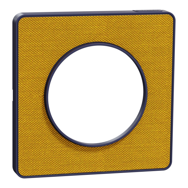 Touch Kvadrat Ocre Liseré Cobalt