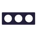 Odace kvardrat, plaque roi/cob 3 postes horiz. ou vert. entraxe 71mm