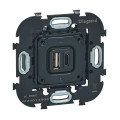 Prise double usb a+c art d'arnould epure sans plaque