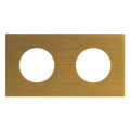 Plaque de finition art d'arnould 2x2p+t univers epure - bronze