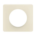  plaque de finition céliane 1 poste - blanc amande
