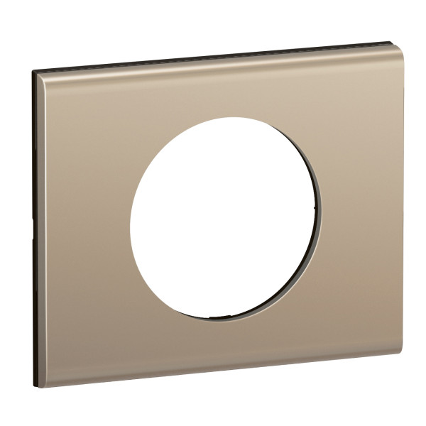  plaque de finition céliane 1 poste - nickel satiné