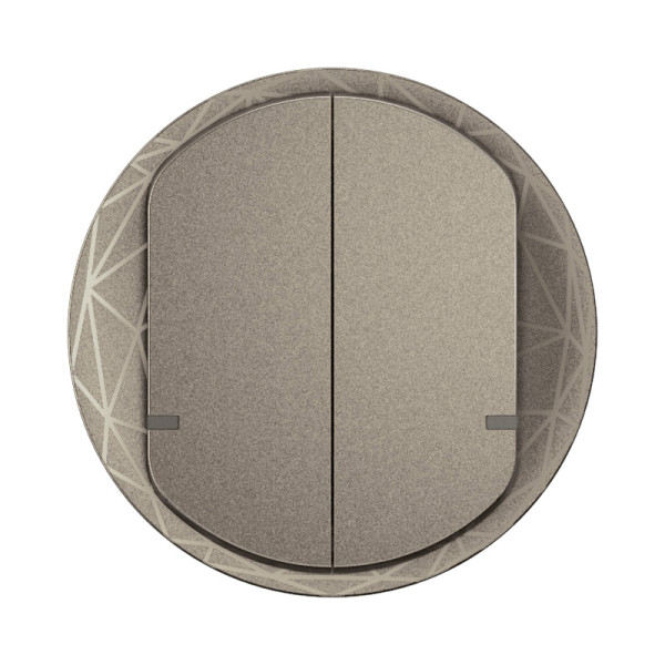Enjoliveur interrupteur double céliane with netatmo - titanium