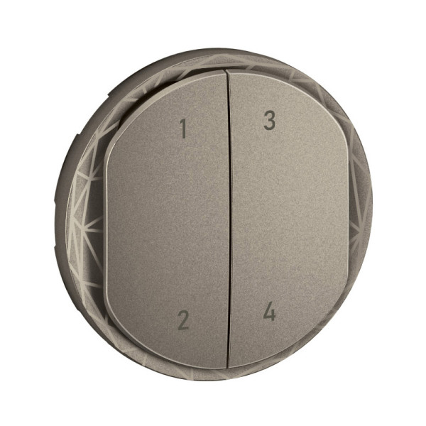 Enjoliveur commande 4 scénarios sans fils céliane with netatmo - titanium