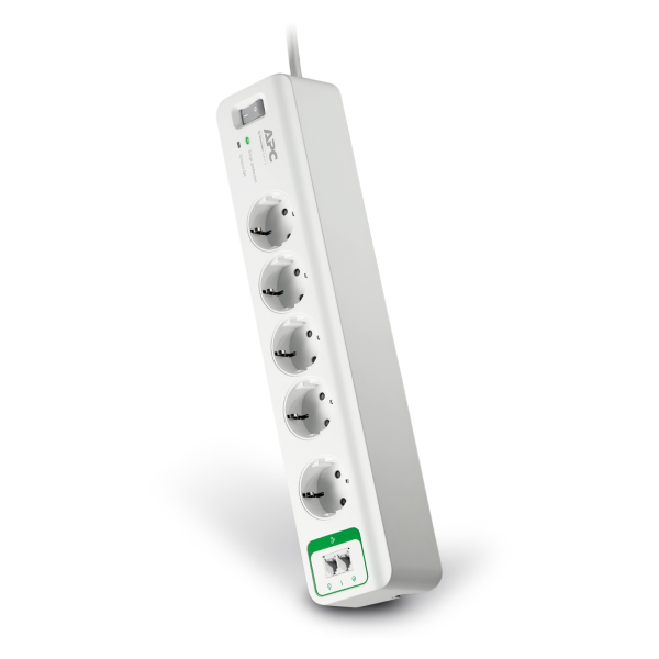 Apc Essential Surgearrest 5 Outlets With Phone Protection 230v Germany