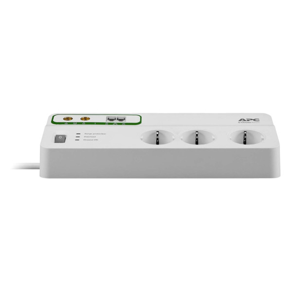 Apc Home/office Surgearrest 6 Outlets With Phone And Coax Protection 230v Italy