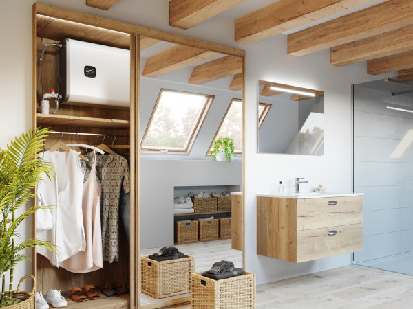 Chauffe-eau électrique malicio 3 100l blanc multiposition