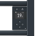 Radiateur sèche-serviettes connecté riva 5 500w gris ardoise