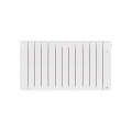 Radiateur chaleur douce connecté bilbao 4 horizontal 2000w blanc brillant