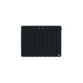 Radiateur chaleur douce connecté bilbao 4 horizontal 1250w gris ardoise