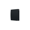 Radiateur chaleur douce connecté bilbao 4 horizontal 1500w gris ardoise