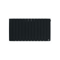 Radiateur chaleur douce connecté bilbao 4 horizontal 2000w gris ardoise