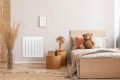 Radiateur chaleur douce 1800W Thermor Bilbao 4 vertical connecté blanc brillant