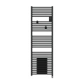 Radiateur sèche-serviettes connecté riva 5 avec soufflerie 1750w noir carbone