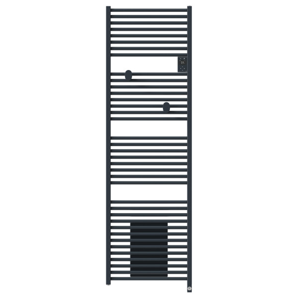 Radiateur sèche-serviettes connecté riva 5 avec soufflerie 2000w gris ardoise