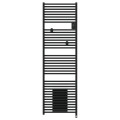 Radiateur sèche-serviettes connecté riva 5 avec soufflerie 2000w noir carbone