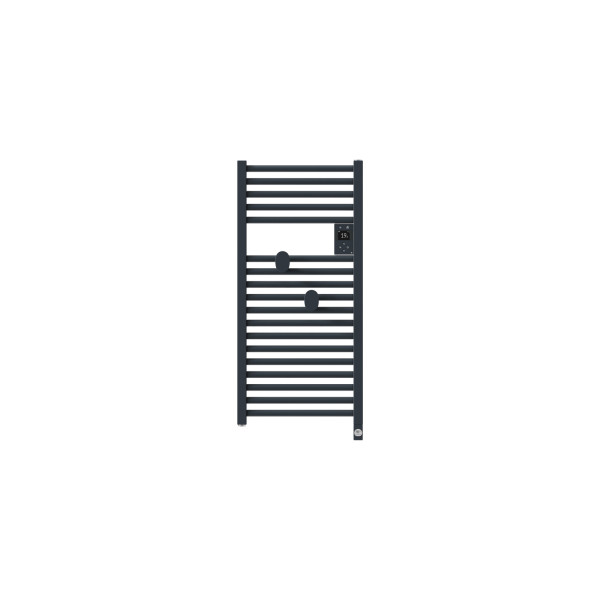 Radiateur sèche-serviettes connecté riva 5 etroit 300w gris ardoise