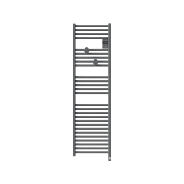 Radiateur sèche-serviettes connecté riva 5 etroit 500w gris menhir