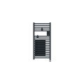 Radiateur sèche-serviettes connecté riva 5 etroit avec soufflerie 1300w ardoise
