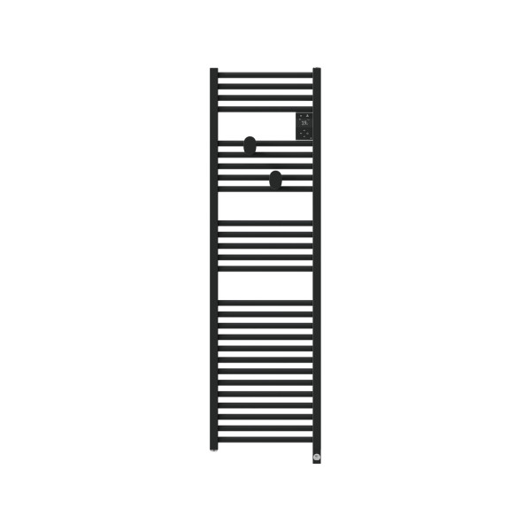 Radiateur sèche-serviettes connecté riva 5 etroit 500w noir carbone