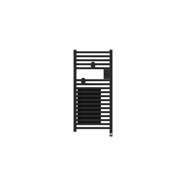 Radiateur sèche-serviettes connecté riva 5 etroit avec soufflerie 1300w cardone