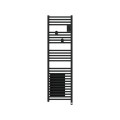 Radiateur sèche-serviettes connecté riva 5 etroit avec soufflerie 1500w carbone