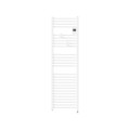 Radiateur sèche-serviettes connecté riva 5 etroit 500w blanc brillant