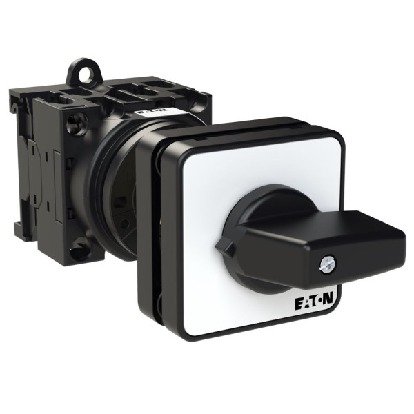Inter. Marche-arrêt, 3 pôles + n, 20 a, 90°, encastré avec fixation arrière (T0-2-10/Z)