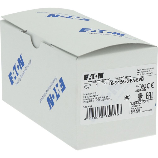 Inter. général, tripolaire + 2 f + 1o, 20a, 90°, verrouillable, encastré (T0-3-15683/EA/SVB)