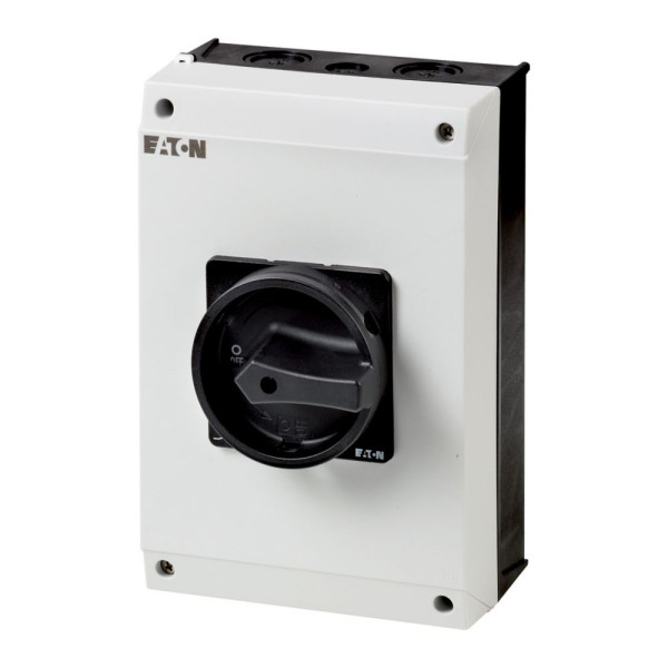 Inter. général, 6 pôle + 1 f + 1 o, 63a, 90°, verrouillable, en saillie (T5B-4-15682/I4/SVB-SW) - Eaton - 207247